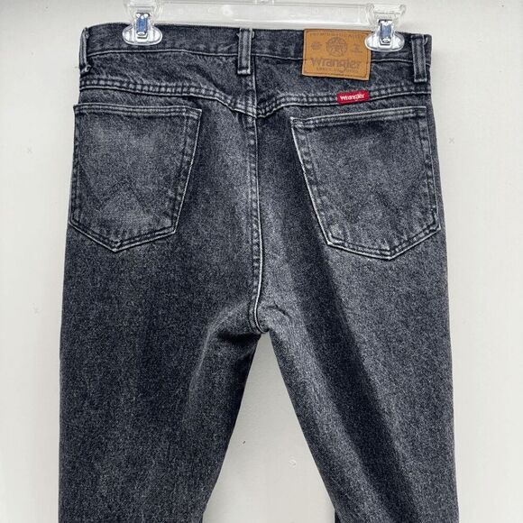 Vintage 80s Wrangler 96501 Straight Jeans Mens 30x30 Black Regular Fit Faded USA - Picture 1 of 8